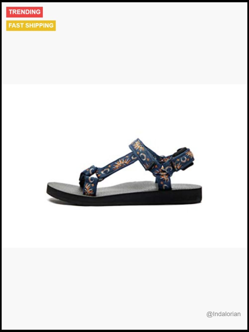 Quick-Drying Polyester Sport Sandals with Arch Support for Walking Hiking - Picture 3 of 7